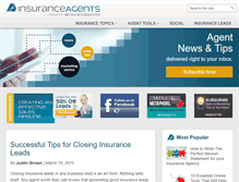 Tablet Screenshot of insuranceagents.com